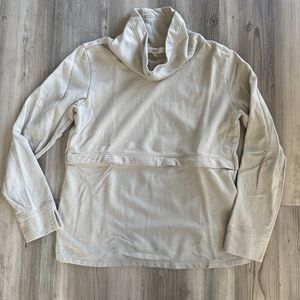 Ripe Light Sage Gray Nursing Privacy Sweatshirt Size Small